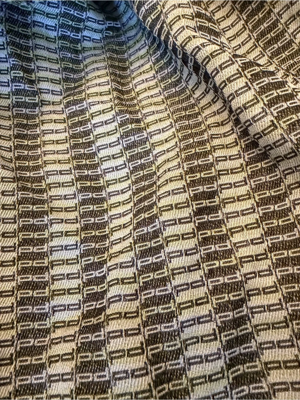 Porsche design P’1000 fashion scarf Jacquard with fringe cotton silk
